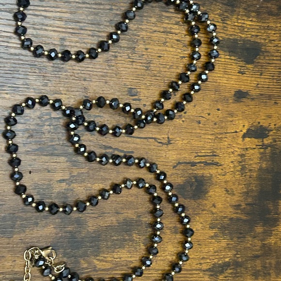 Joan Rivers Faceted Black Bead Necklace – Adjustable Glam Statement. E1004 - Picture 5 of 8